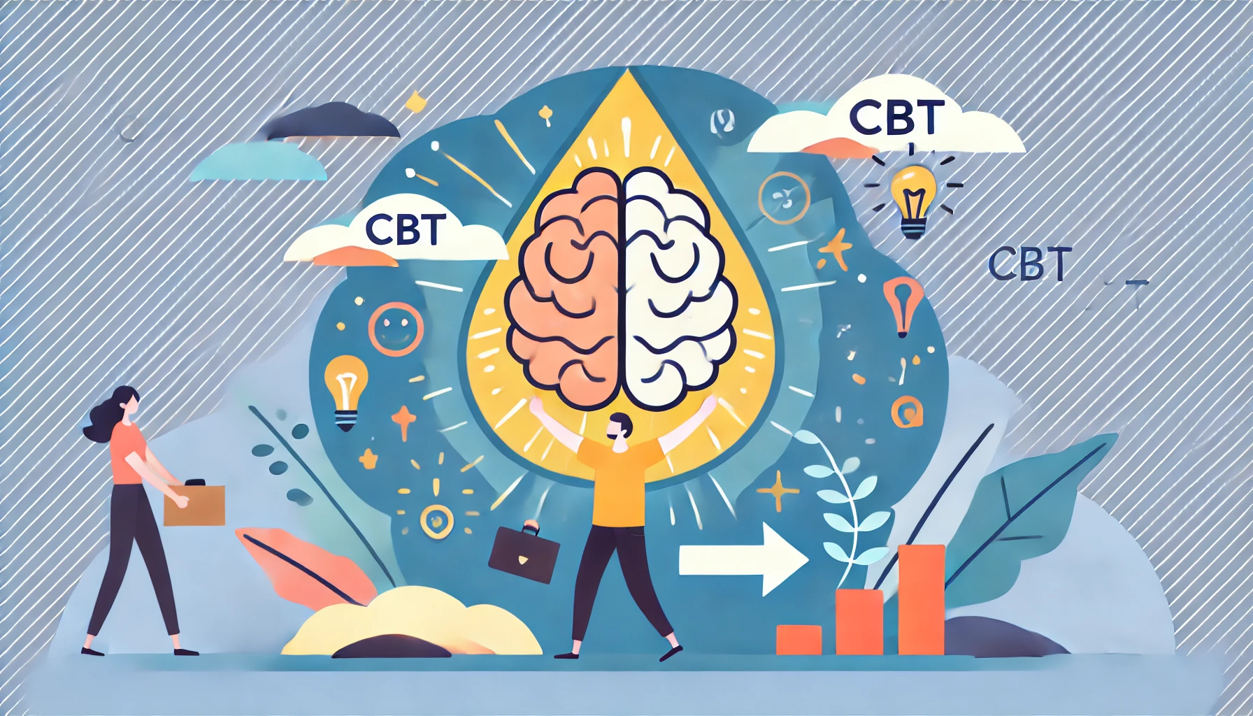 טיפול CBT יעיל לשינוי דפוסי חשיבה והתנהגות. גלו את עקרונות הטיפול הפסיכולוגי cbt ושיטותיו לטיפול קוגניטיבי התנהגותי במבוגרים. מה זה cbt? קראו עכשיו!